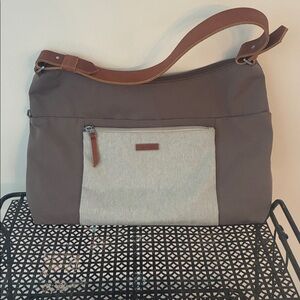 Hedgren Stylish Brown and Gray Women's Bag